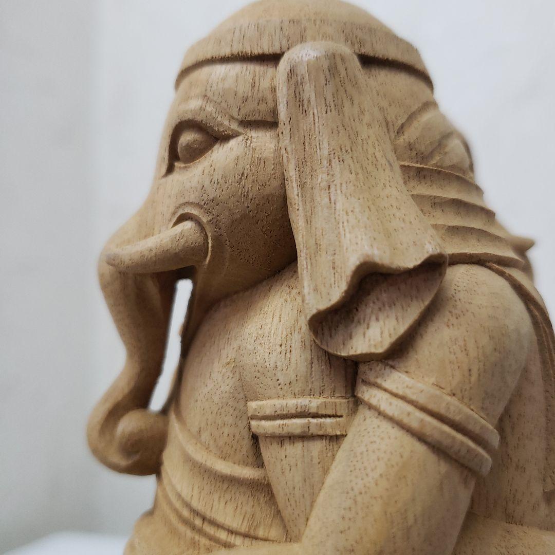 蔵出し特価希少愛の仏像香木 歓喜天6寸立大聖歓喜天象鼻天、ガネーシャ