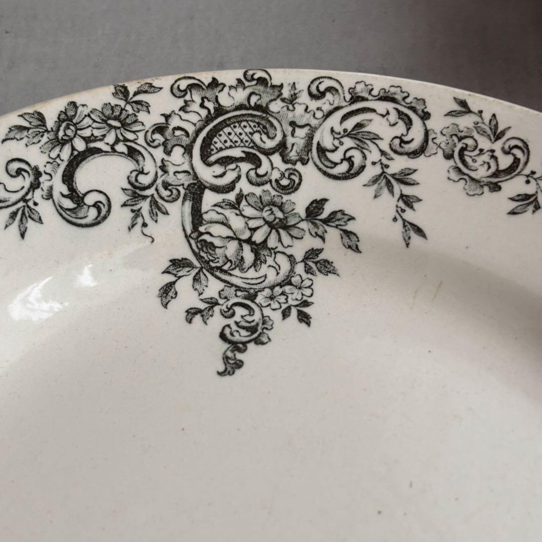 フランスアンティーク ショワジールロワ LOUIS XV ロカイユ プレート