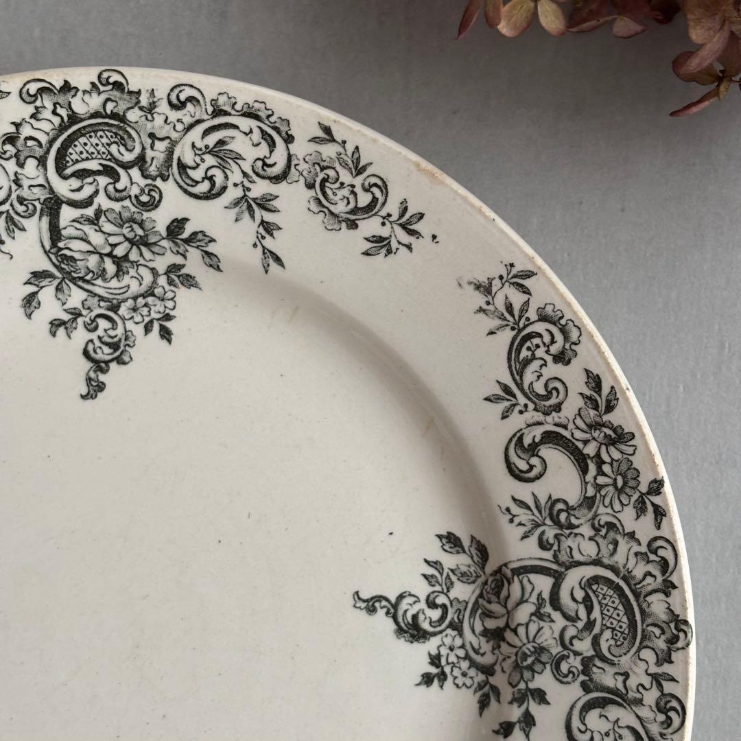 フランスアンティーク ショワジールロワ LOUIS XV ロカイユ プレート