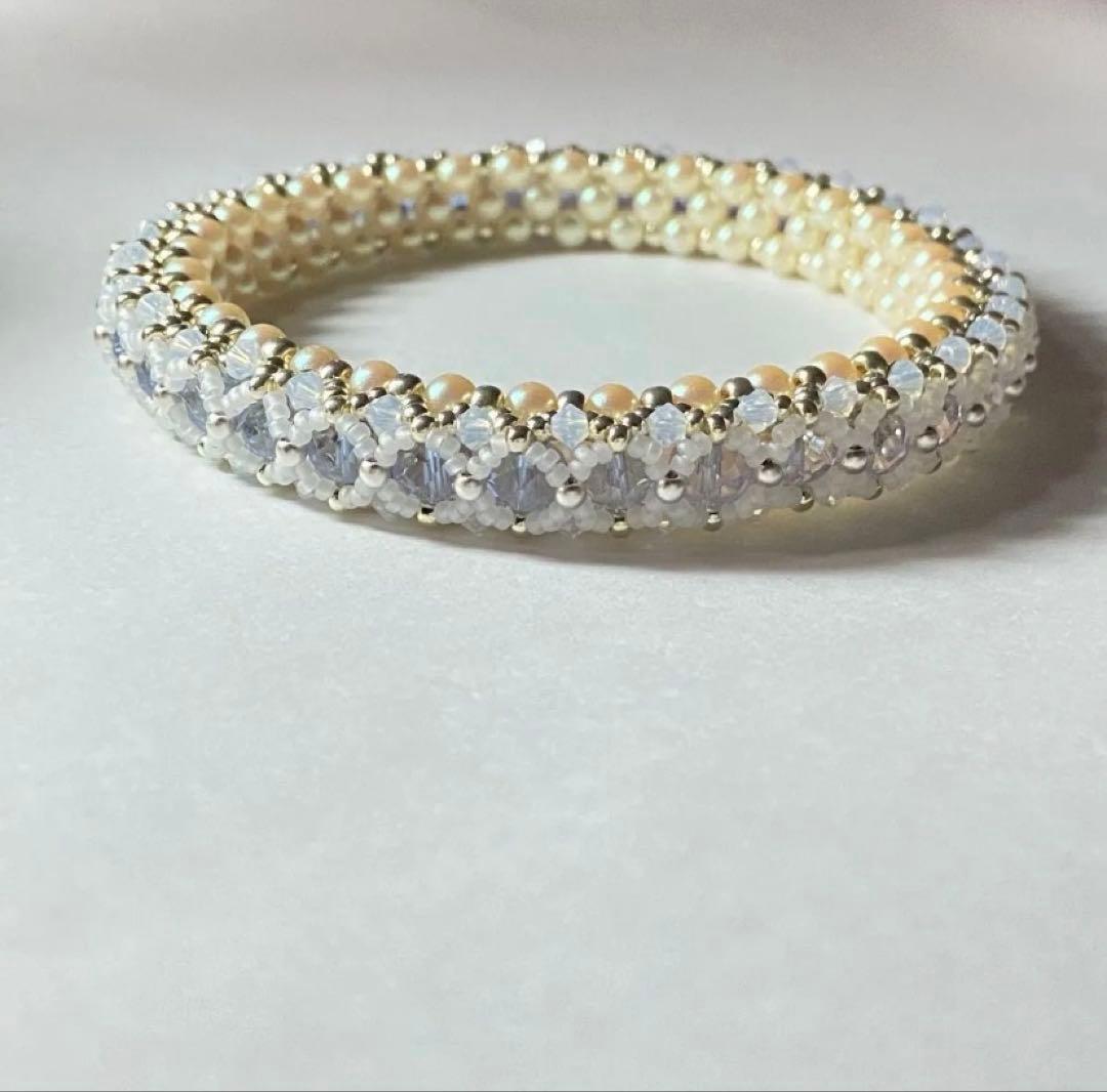 アレキサンドライトグラス　ブレスレット　バングル　カラーチェンジ　ビンテージ