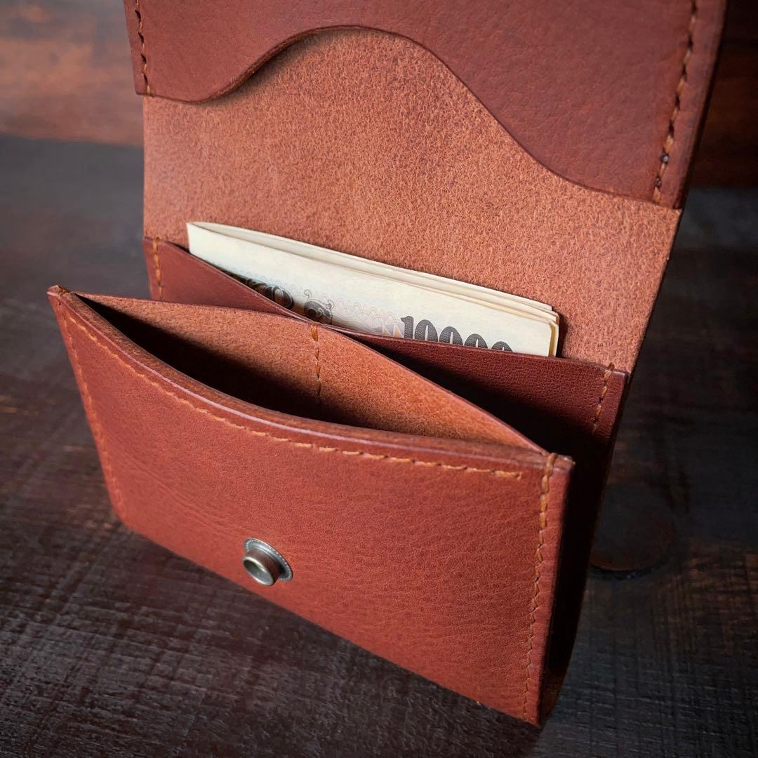 レザーカードウォレット（ブラウン）