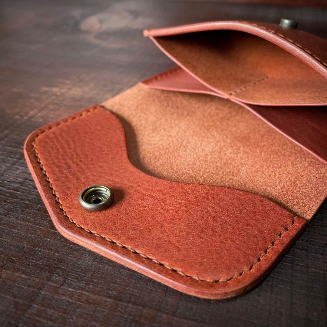 レザーカードウォレット（ブラウン）