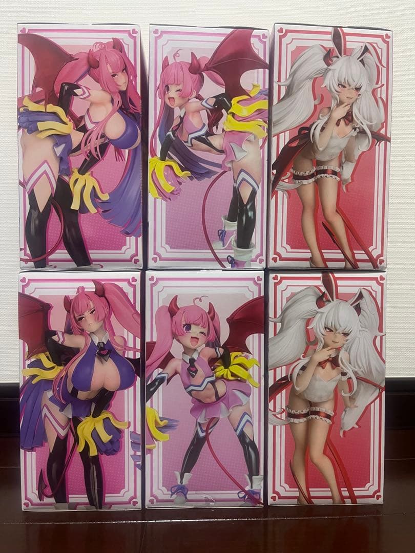 麻雀ファイトガール　フィギュア　3種×2 計6体セット