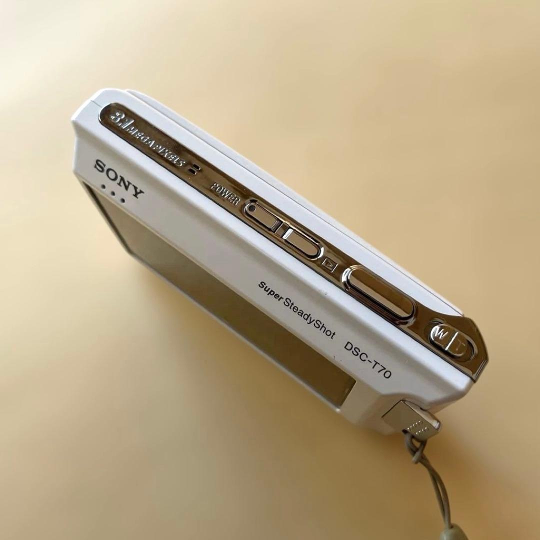SONY サイバーショット　DSC-T70 デジカメ　動作確認済み　ホワイト