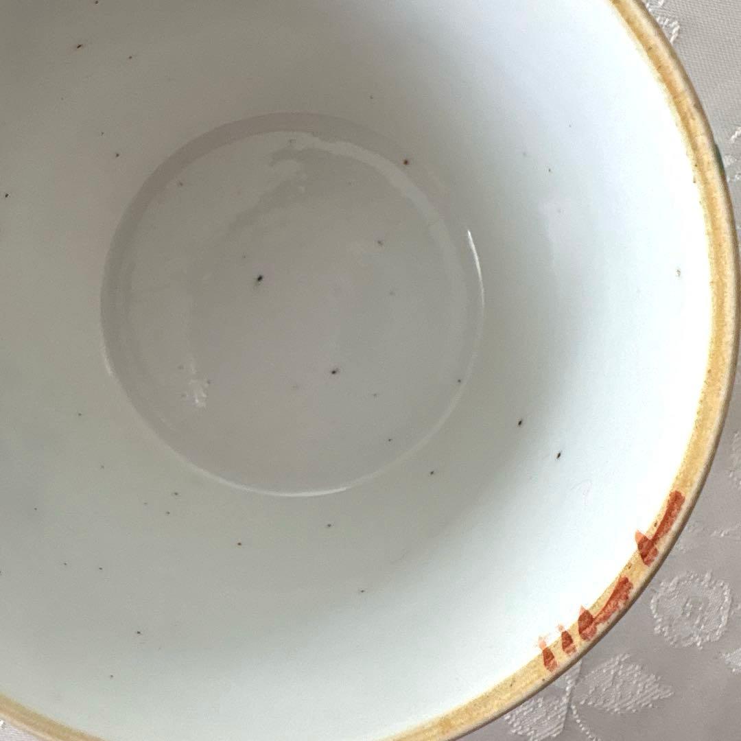 中国 古美術　虫文　中国骨董 清朝後期〜中華民国 陶器粉彩　染付 蓋付き容器