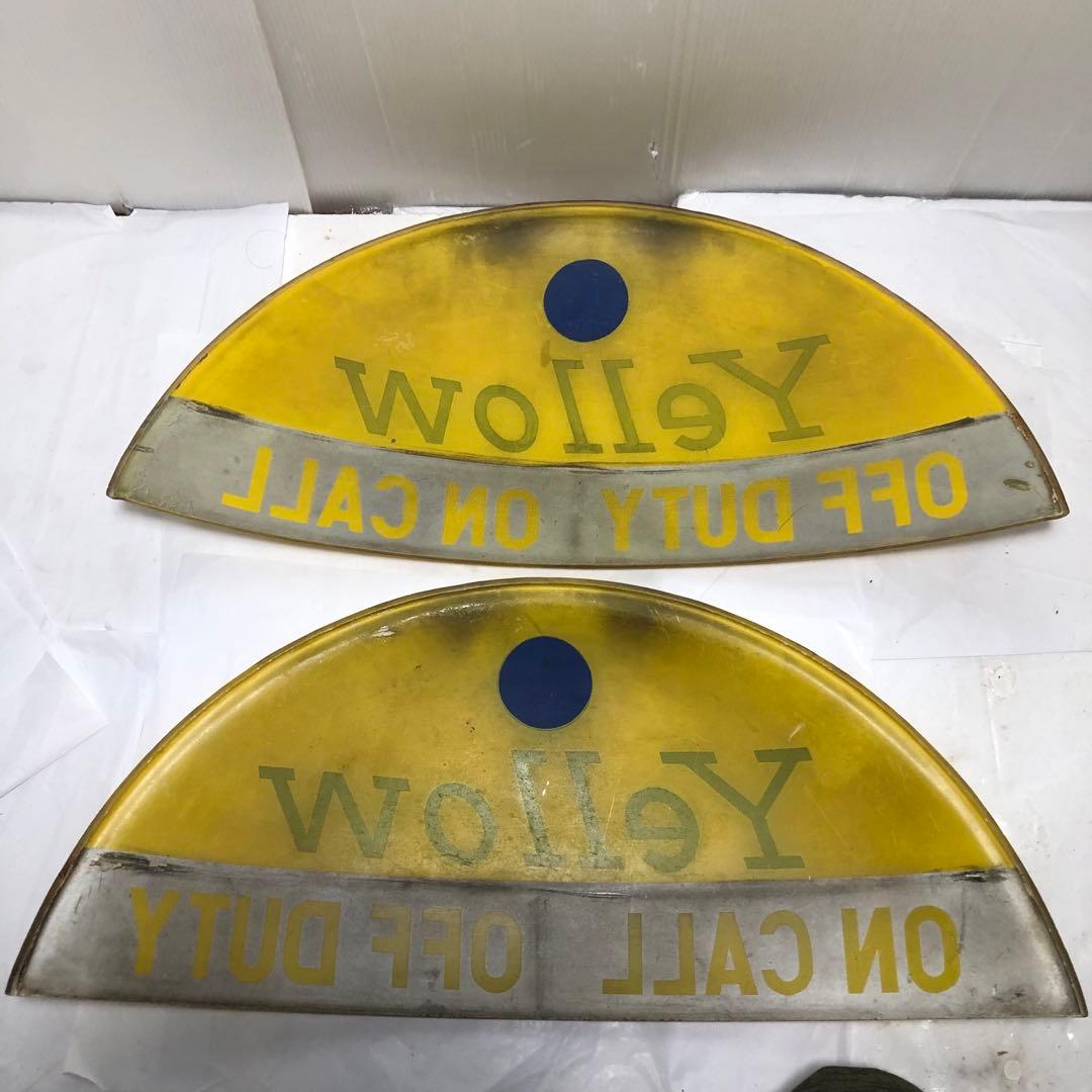 Yellow Cab Taxi タクシー イエローキャブ 行灯　レトロ