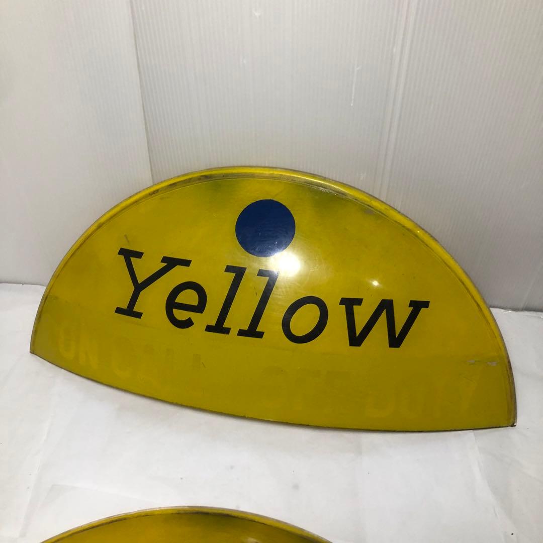 Yellow Cab Taxi タクシー イエローキャブ 行灯　レトロ