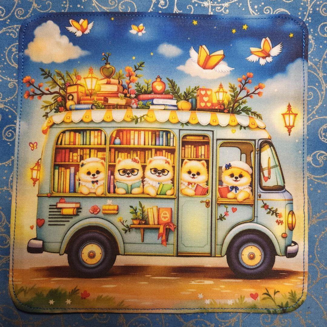 yourelia 　4重ハンカチ　ワンコさん柄　18枚