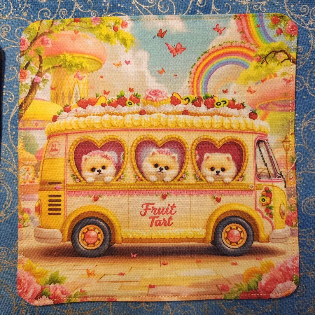 yourelia 　4重ハンカチ　ワンコさん柄　18枚