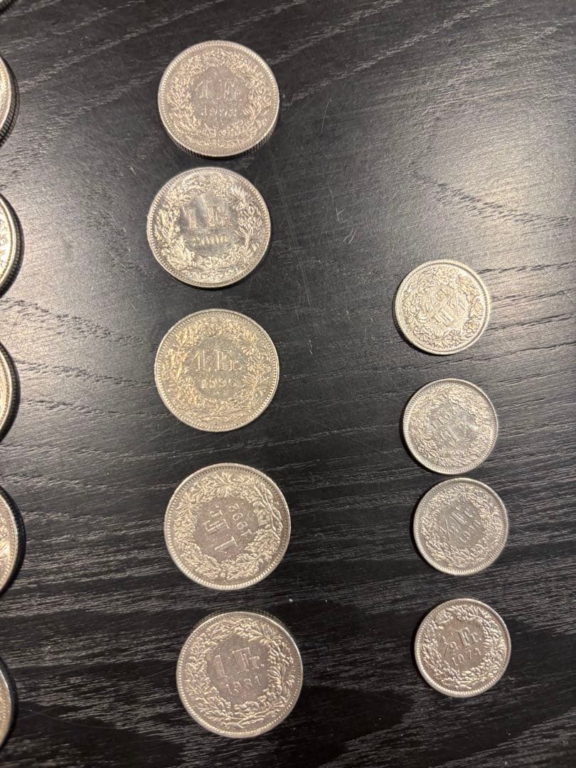 スイスフラン硬貨　46フラン分