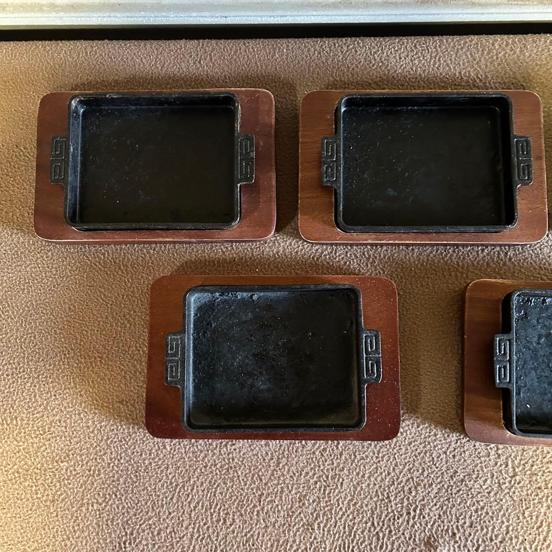 DB61 餃子 鉄板 長角 14㎝ Sサイズ ギョーザ皿 IH対応 5個 5