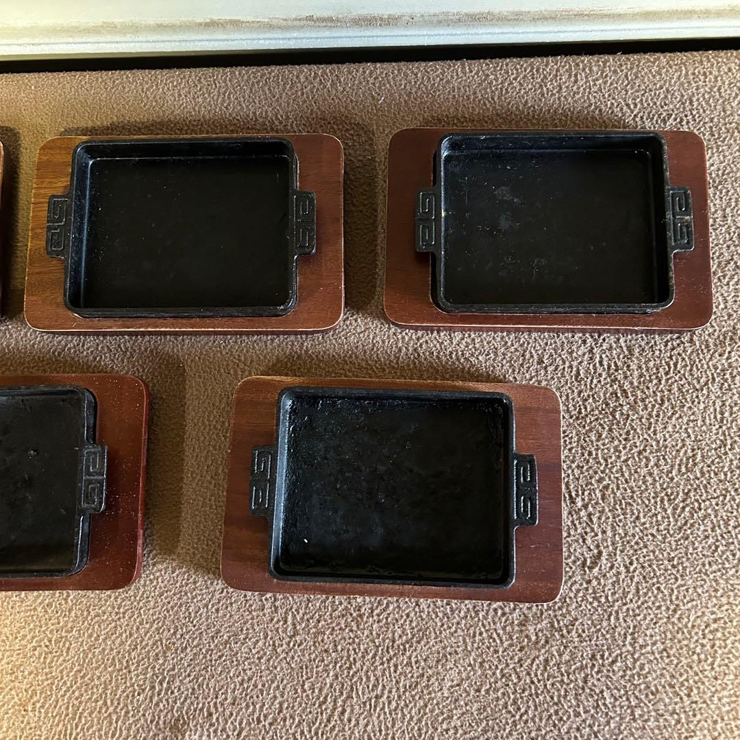 DB61 餃子 鉄板 長角 14㎝ Sサイズ ギョーザ皿 IH対応 5個 5