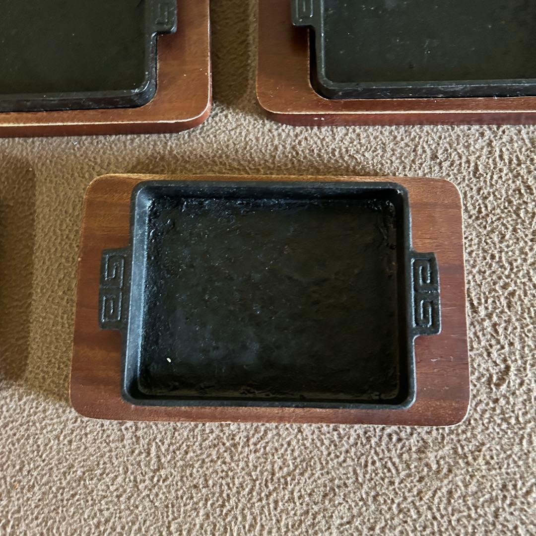 DB61 餃子 鉄板 長角 14㎝ Sサイズ ギョーザ皿 IH対応 5個 5