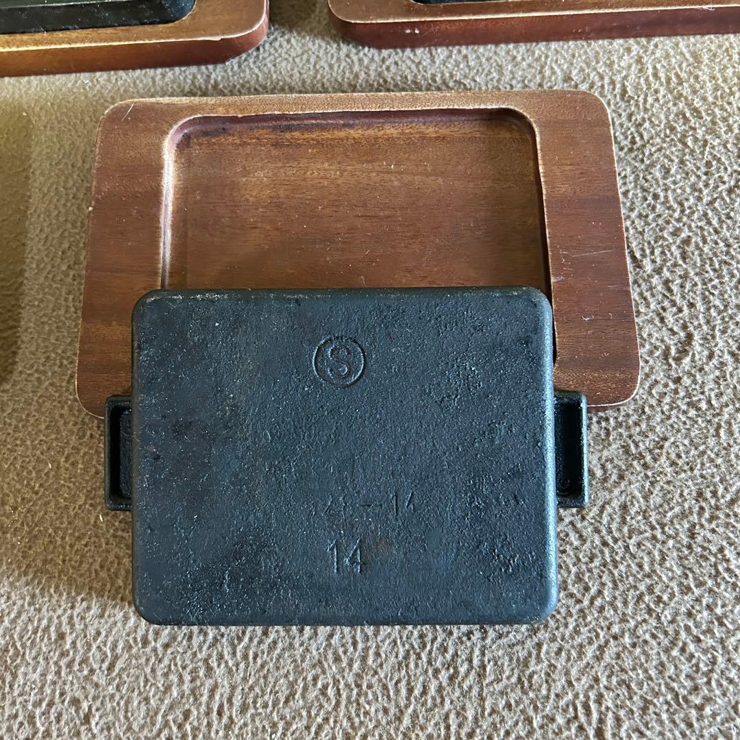 DB61 餃子 鉄板 長角 14㎝ Sサイズ ギョーザ皿 IH対応 5個 5