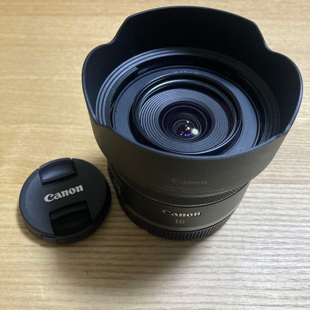 【美品】Canon RF16mm F2.8 STM 純正フード付 即決OK