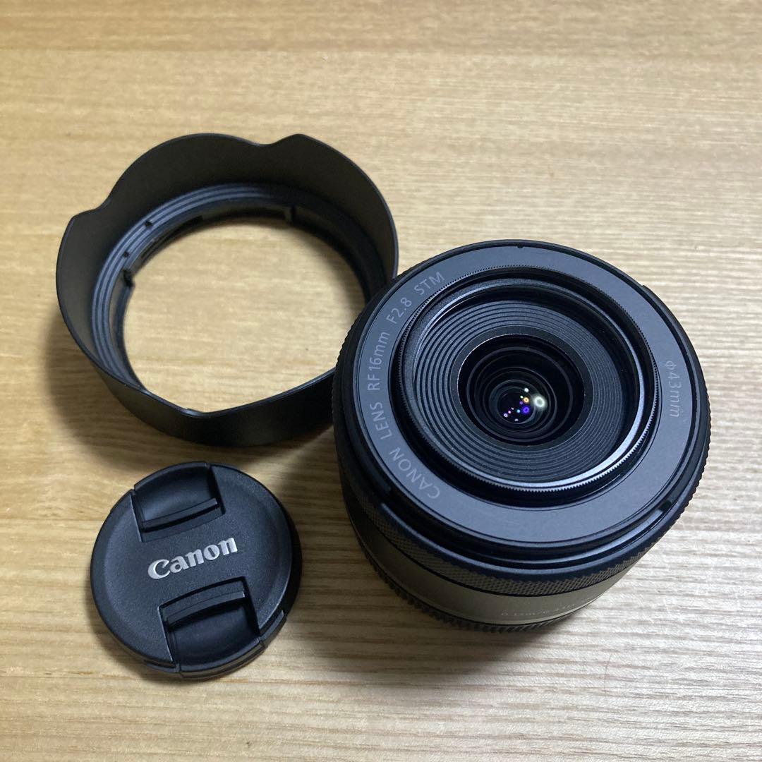 【美品】Canon RF16mm F2.8 STM 純正フード付 即決OK