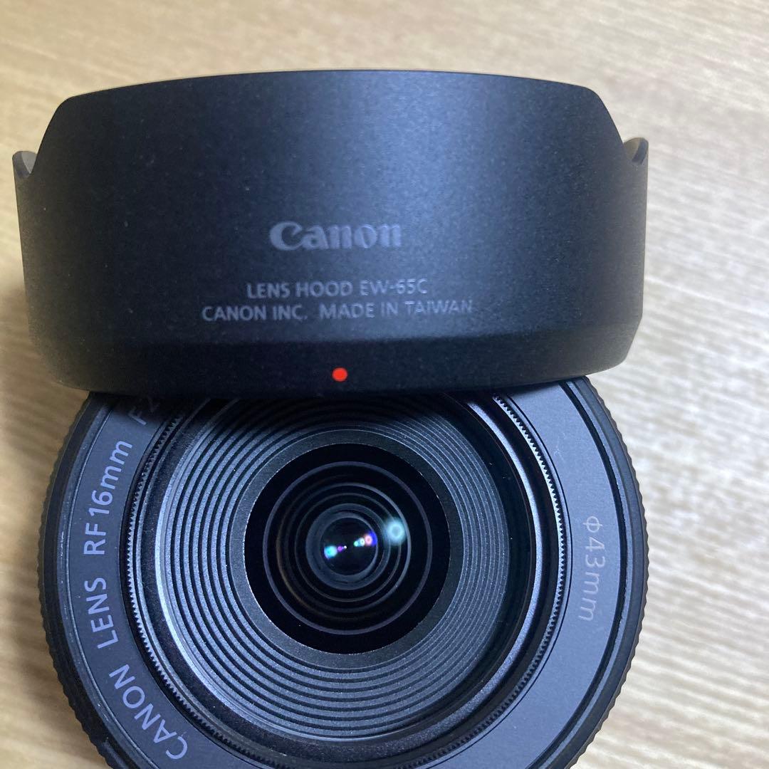 【美品】Canon RF16mm F2.8 STM 純正フード付 即決OK