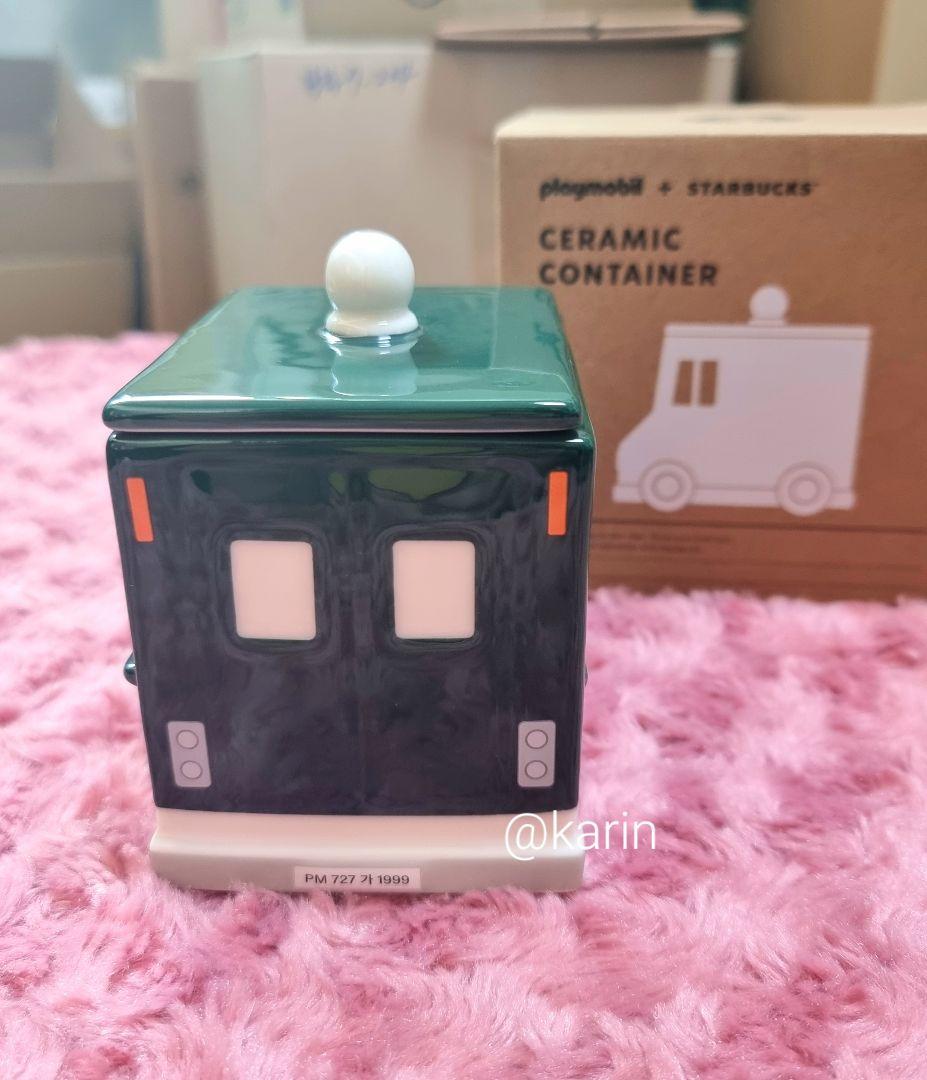 【特価】韓国スタバ ★ プレイモービル 陶器製コンテナ 355ml