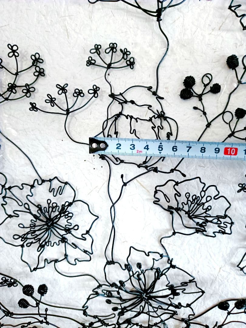 ［ひなげしの花　小鳥］　フラワーアート　ワイヤークラフト