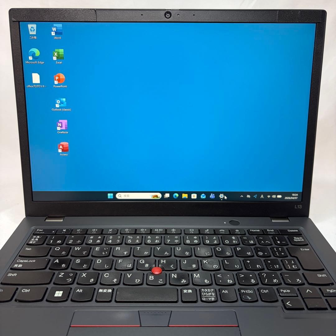 保証期間中 ThinkPad L13 Gen3 12世代 i7 16GB 512