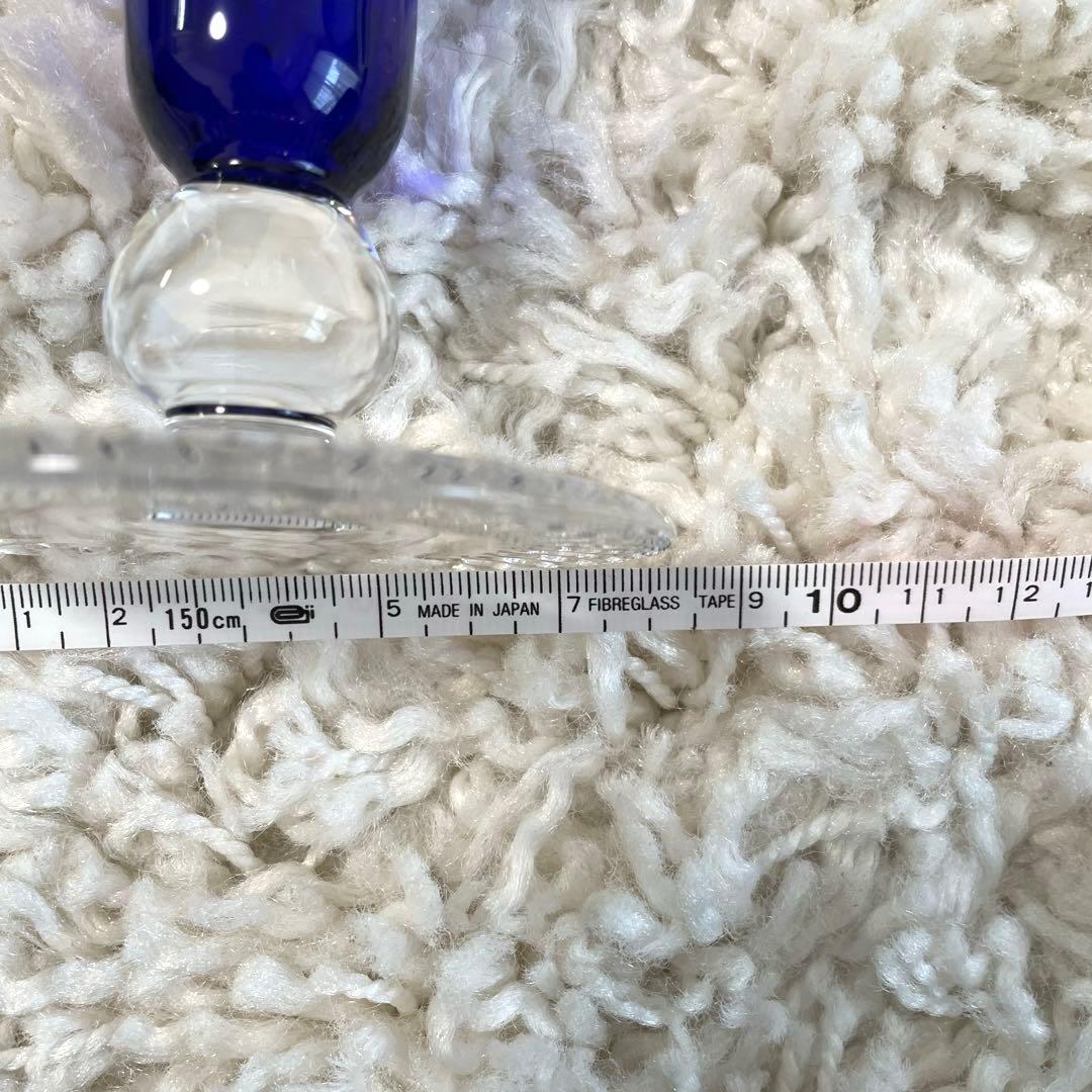 【Meissen Crystal マイセンクリスタル 一輪挿し 花瓶 ブルー】