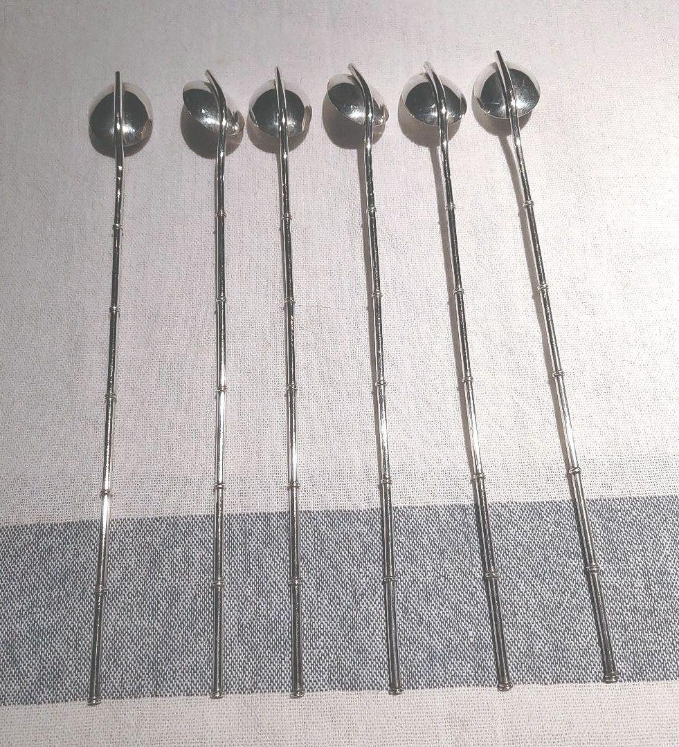 ヴィンテージ　ストロースプーン　マドラー　SILVER950 9g/1本　6本