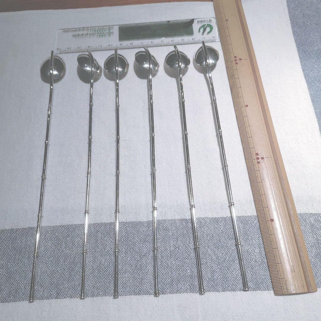 ヴィンテージ　ストロースプーン　マドラー　SILVER950 9g/1本　6本
