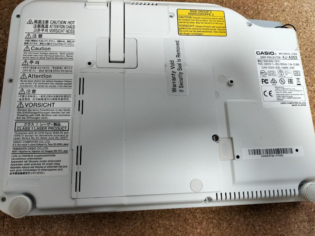 【動作確認済み】CASIO カシオ プロジェクター XJ-A252ランプ
