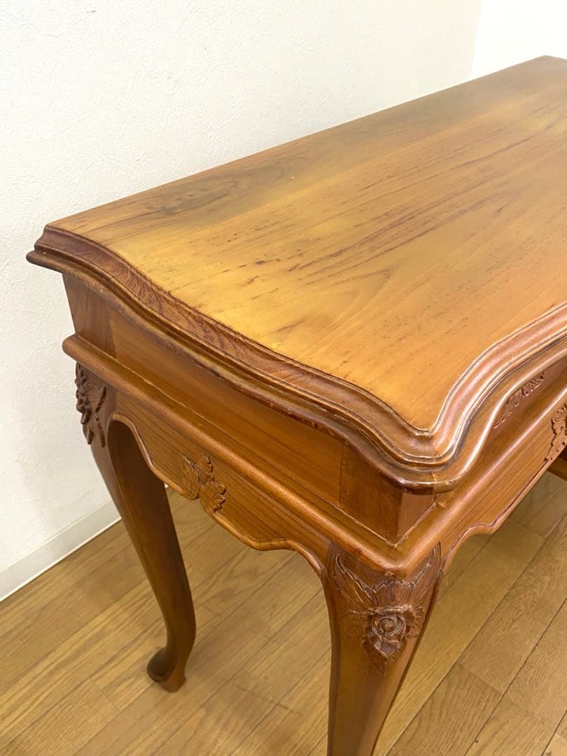 アンティーク コンソール ドレッサー テーブル デスク 彫刻 猫脚 インテリア