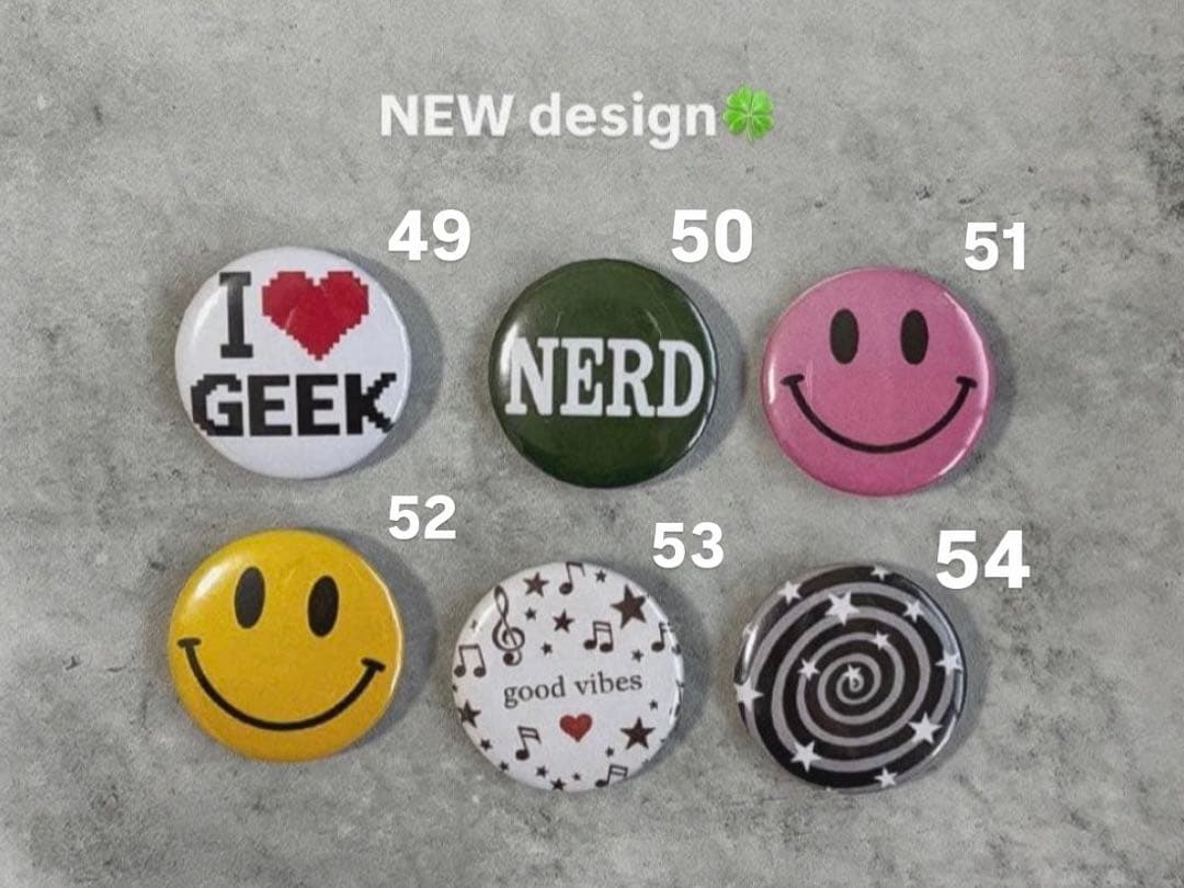 ヴィンテージ風 缶バッジ 32mm 選べるセット お好きな柄OK 新作追加中