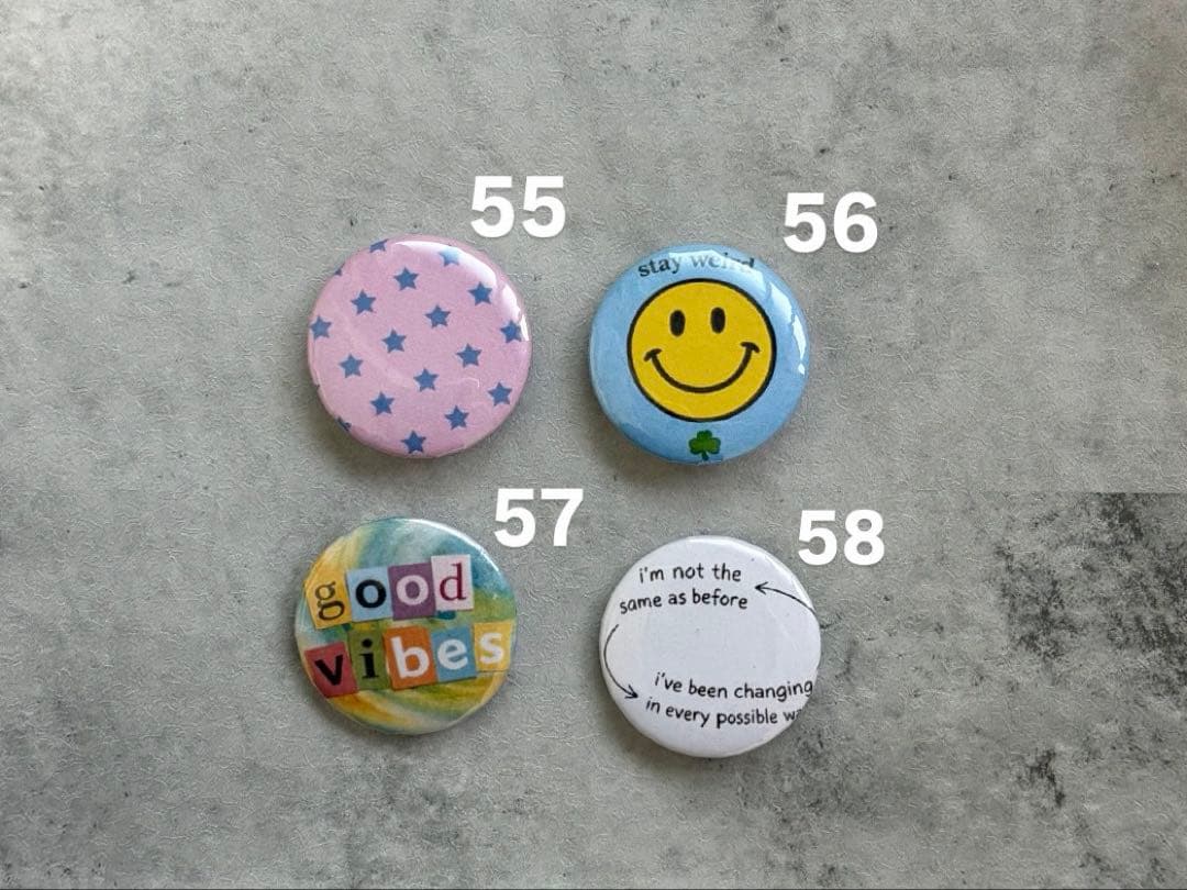 ヴィンテージ風 缶バッジ 32mm 選べるセット お好きな柄OK 新作追加中