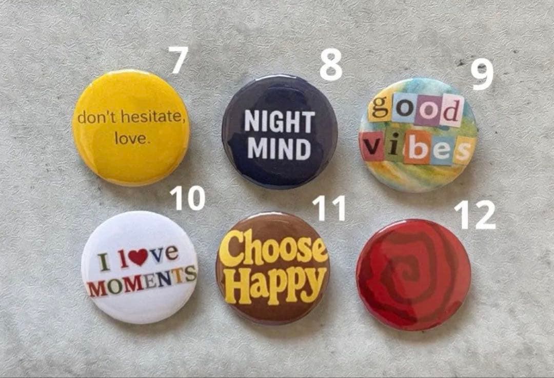 ヴィンテージ風 缶バッジ 32mm 選べるセット お好きな柄OK 新作追加中