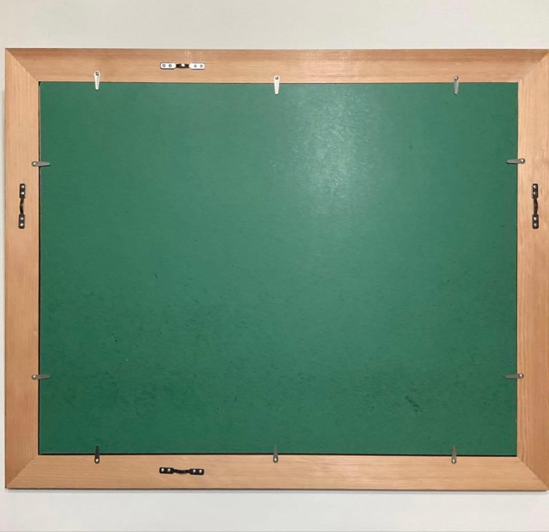 絵画・額縁・版画・志摩欣哉・朱不二万華鏡・シルクスクリーン・目立った傷汚れなし