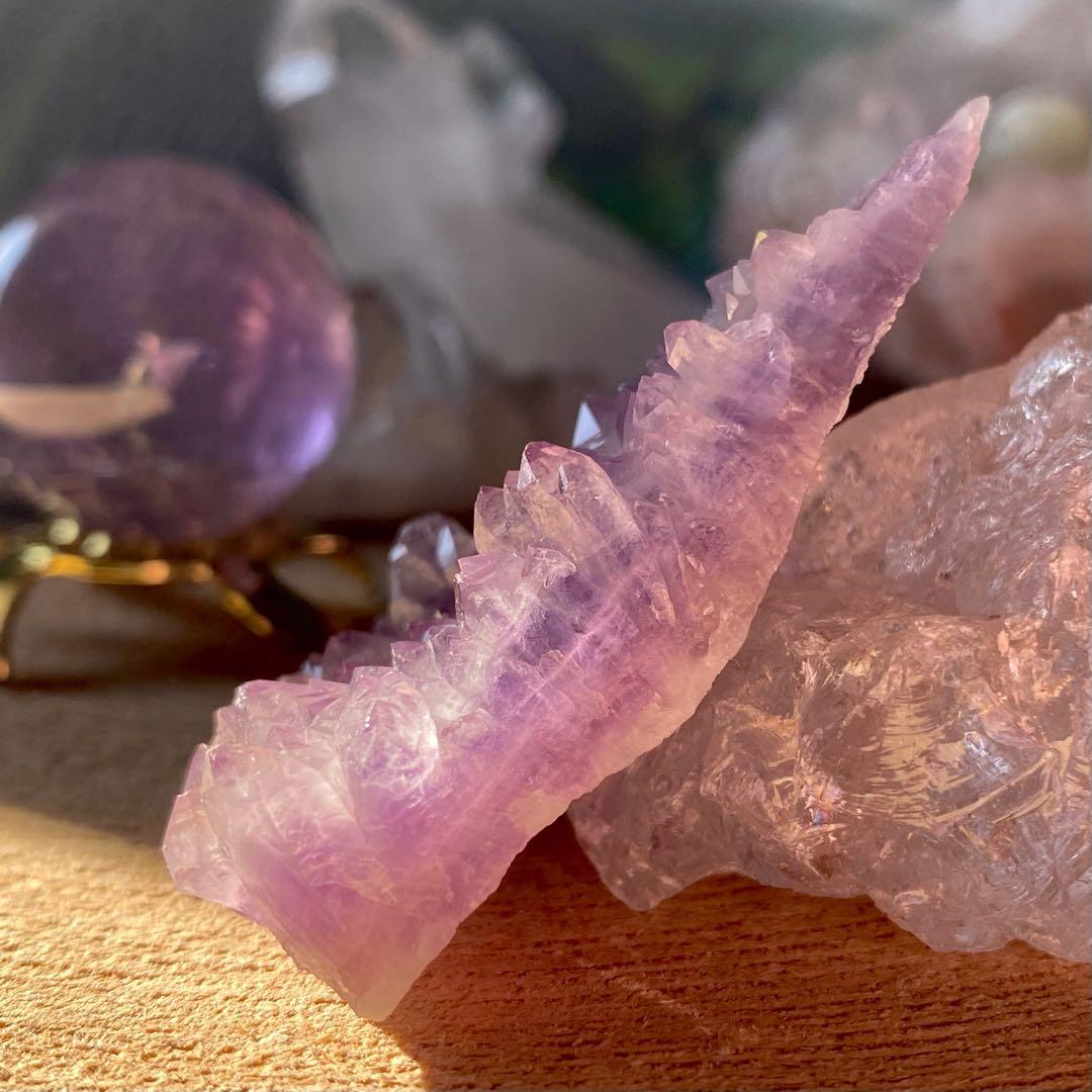 セット★ ラベンダーアメジスト　天然石　アメトリンスフィア　丸玉　紫黄水晶