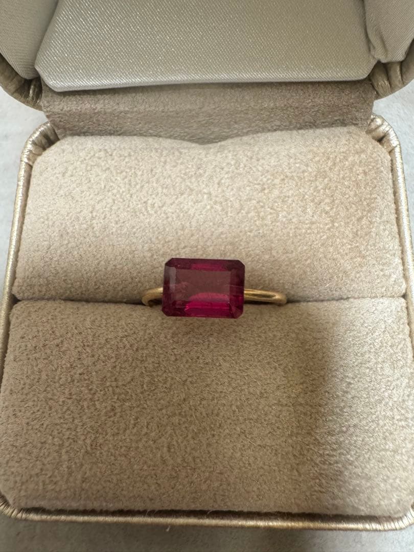 ルベライト キャンディリング 14kgf