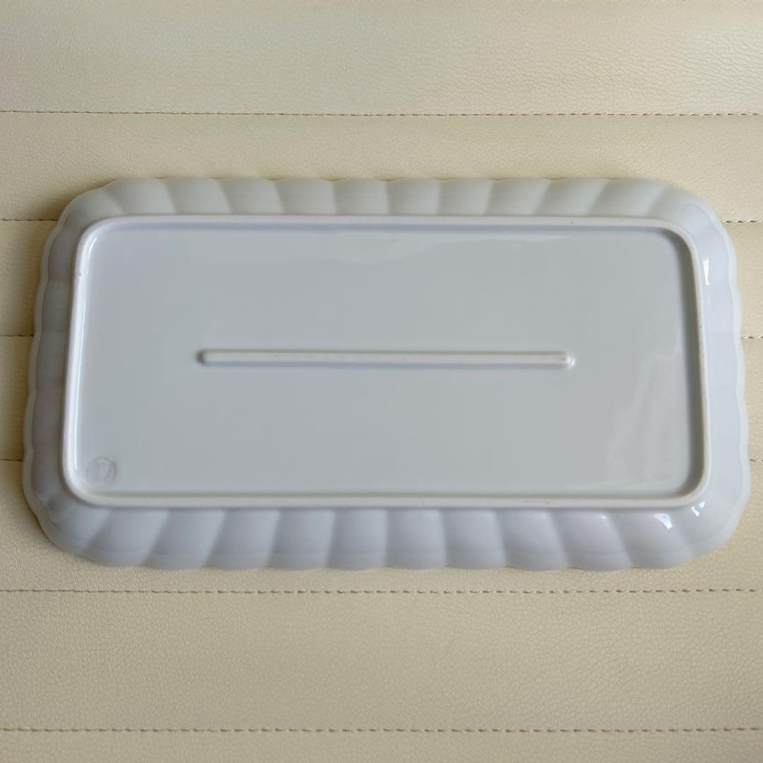 有田焼　賞美堂　観山窯　白磁　菊割皿　盛皿　長角皿　大皿　輪花盛皿　和皿　和食器