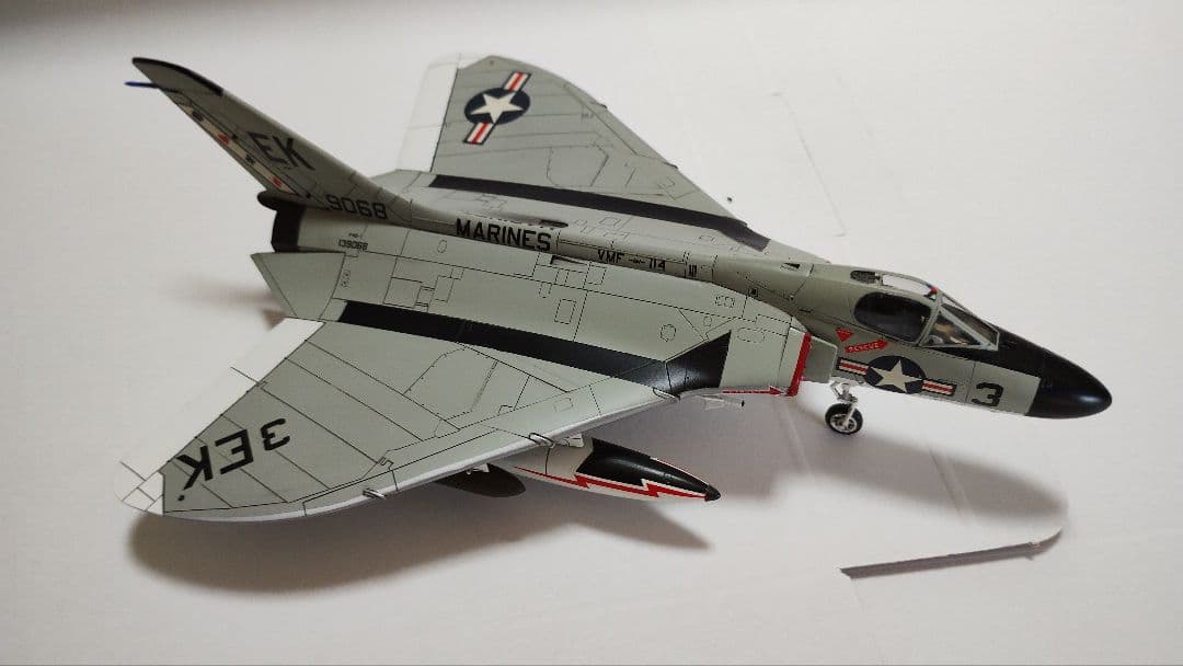 プラモデル完成機　1/72　ダグラスF4D-1スカイグレイ
