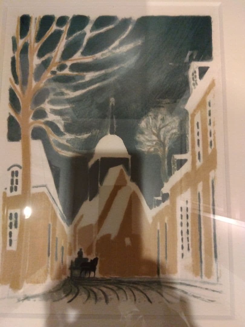 ブラジリエ　額装リトグラフ