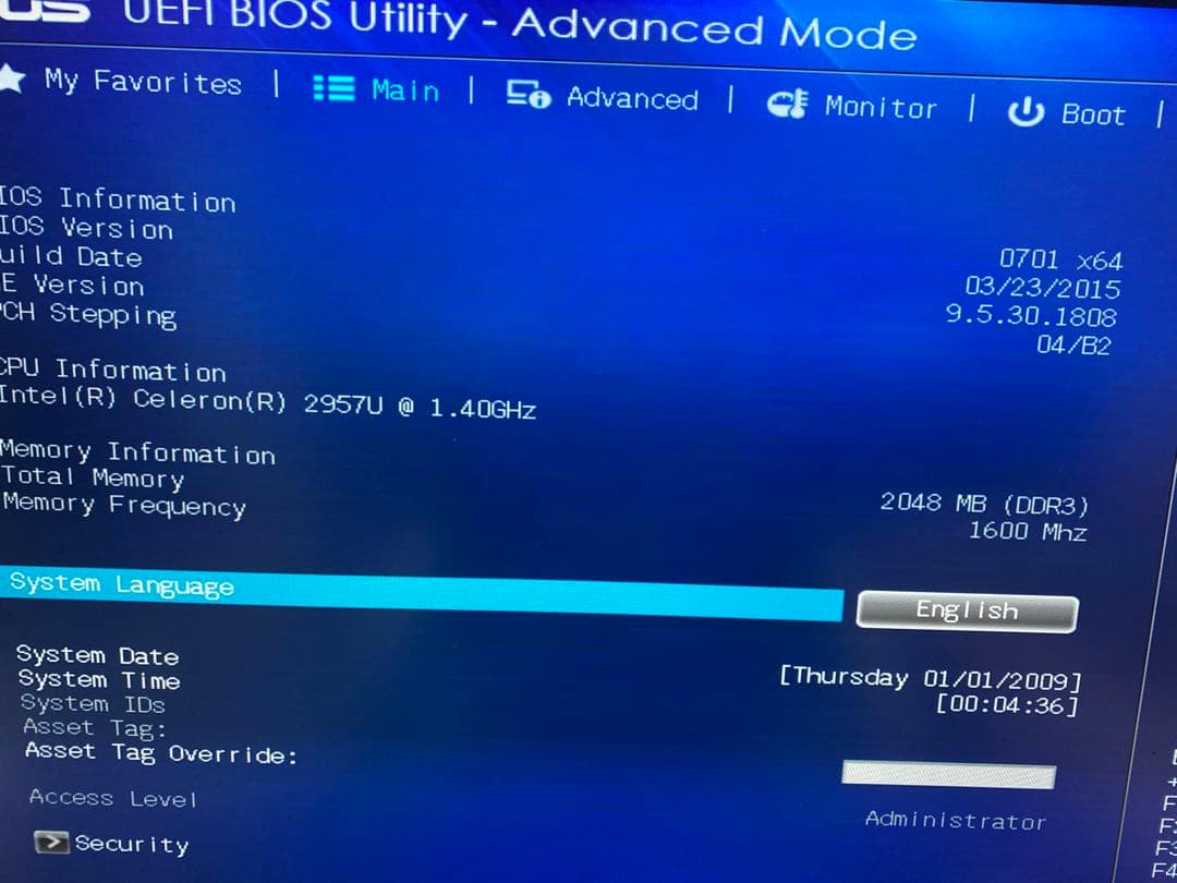 ミニPC D5M017 N42 Celeron 2957U 1.40GHz/2GB