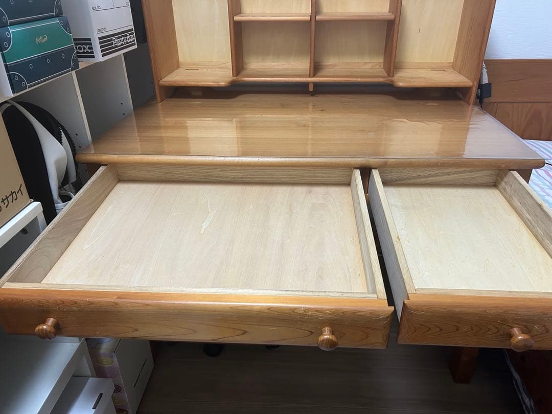 【単品】檜木デスクの机のみの出品送料込み