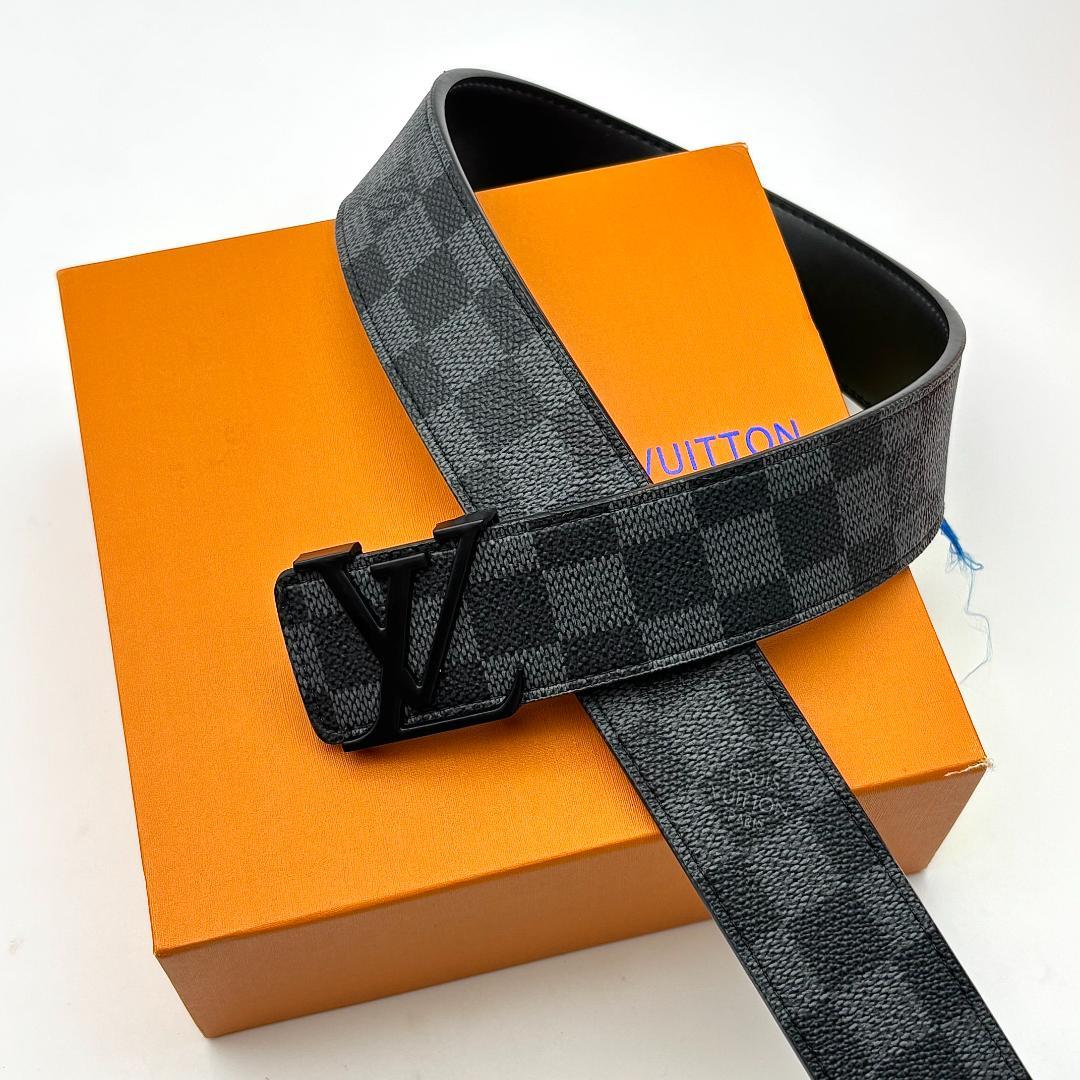 Louis Vuitton ルイヴィトン ベルト ダミエ LVロゴ メンズ