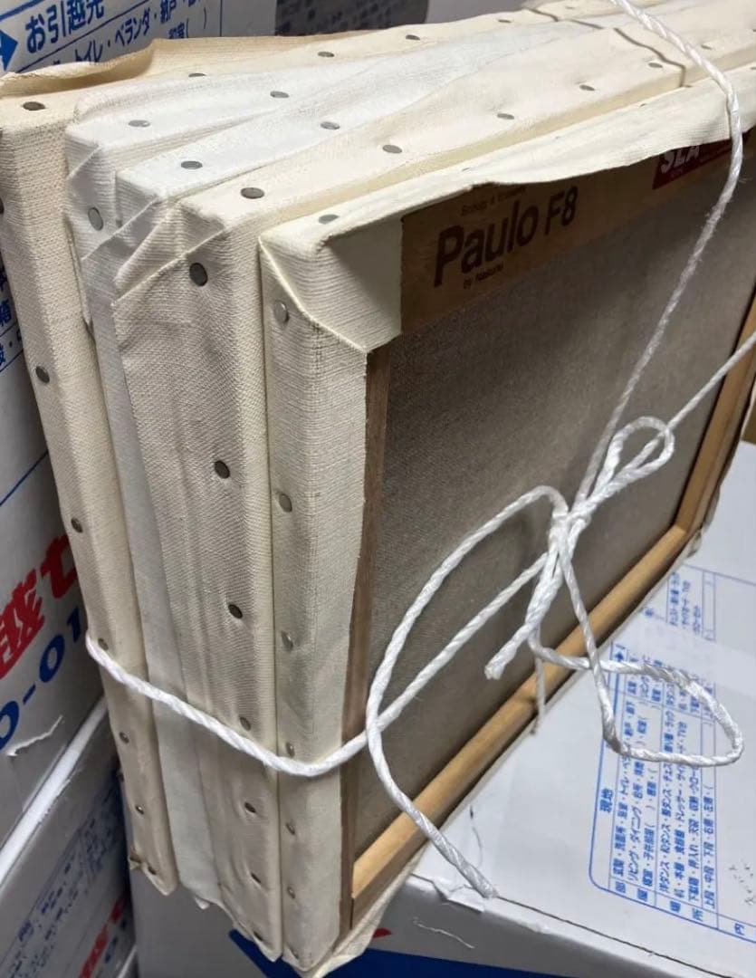 高級Paulo F8 キャンバス 5枚、麻100% 画材油絵アート未使用新品