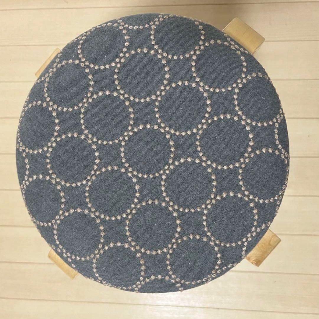 ミナペルホネン スツール タンバリン 丸椅子 【グレー/ブルー】 チェア 椅子