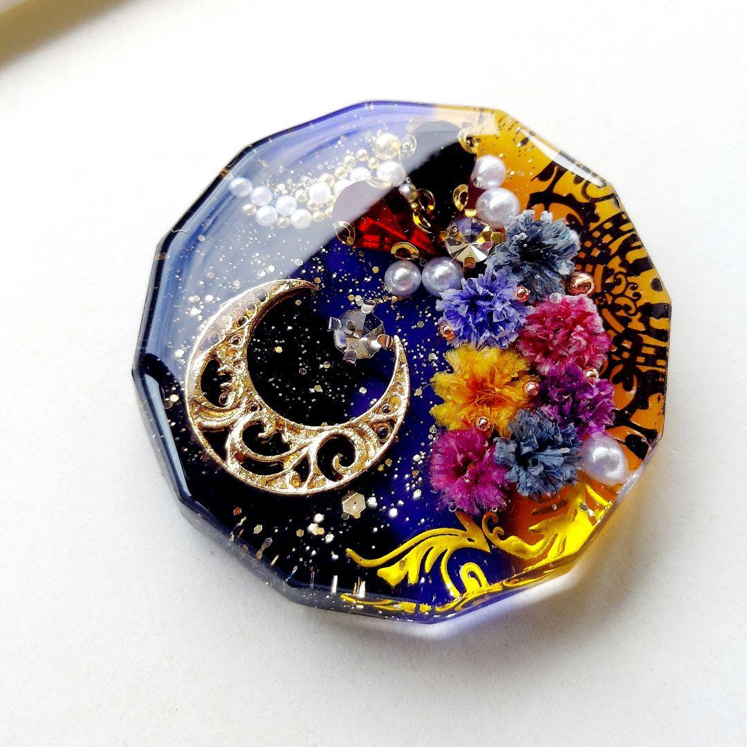 【1285】レジン　ハロウィン　ヘアゴム　ポニーフック　ブロ―チ　ハンドメイド
