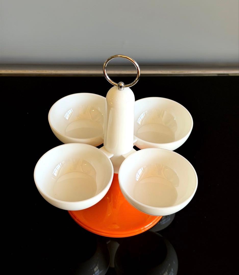 スペースエイジ　調味料入れ　回転式カスターセット　レトロポップ　プラスチック