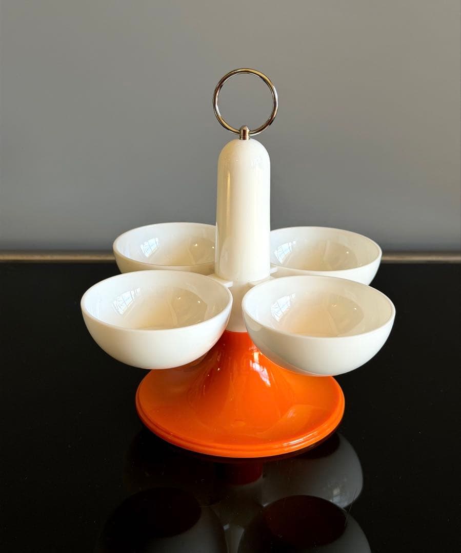 スペースエイジ　調味料入れ　回転式カスターセット　レトロポップ　プラスチック