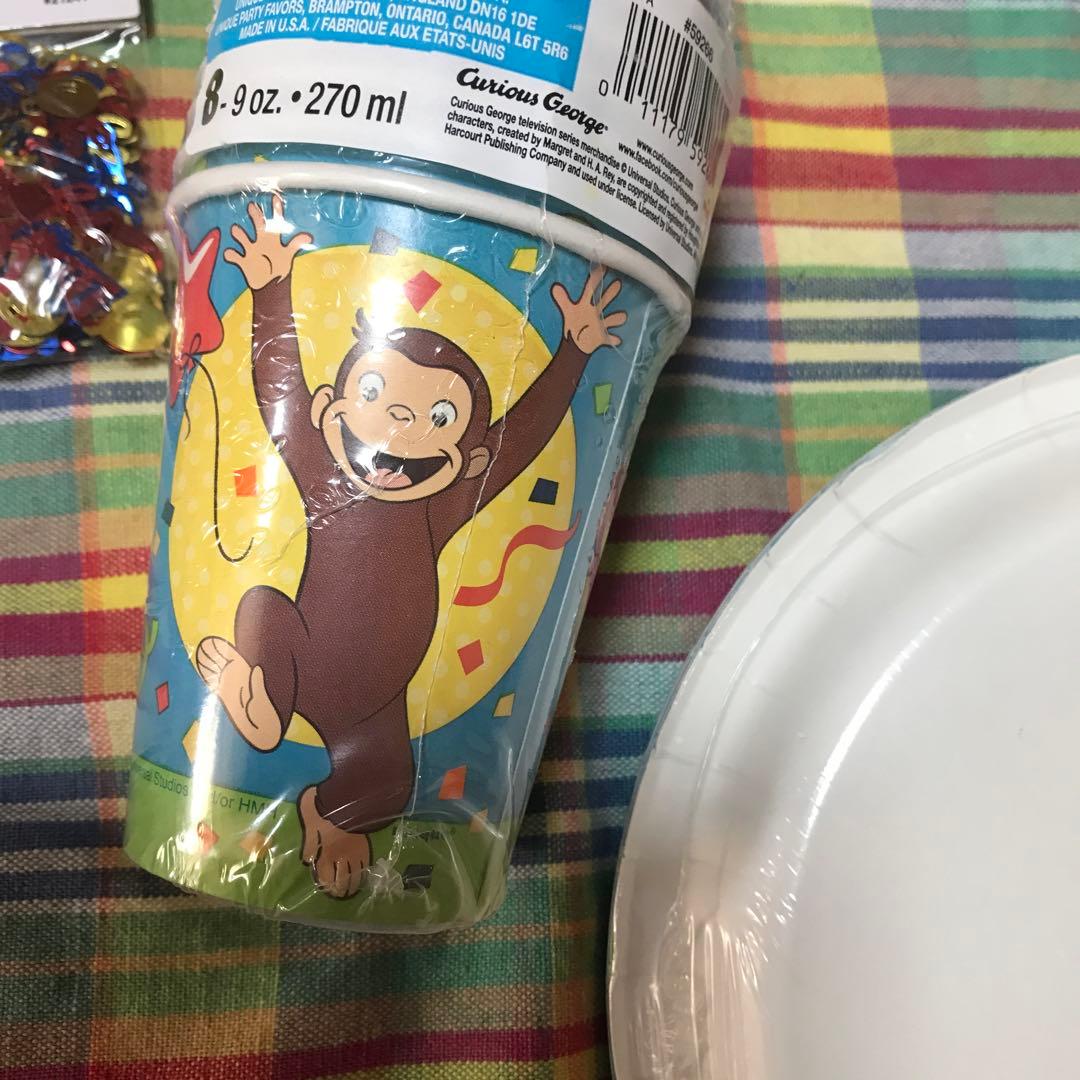 おさるのジョージ　パーティグッズ　8点まとめ売り　新品　未使用品