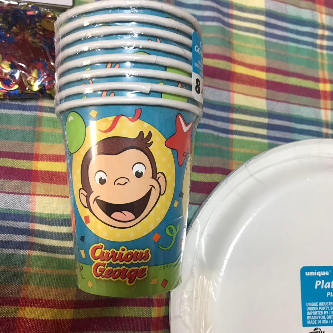 おさるのジョージ　パーティグッズ　8点まとめ売り　新品　未使用品