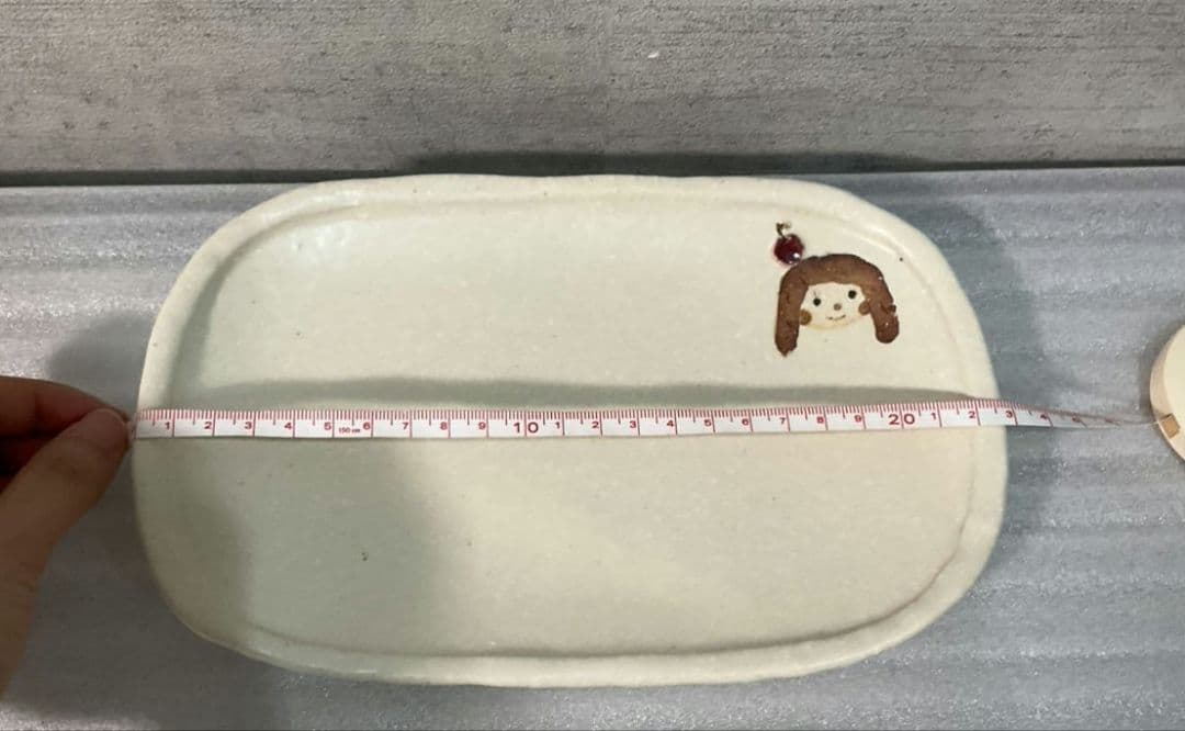 未使用　入手困難　山田裕恵　長皿　女の子　男の子　プレート　皿　食器　レア