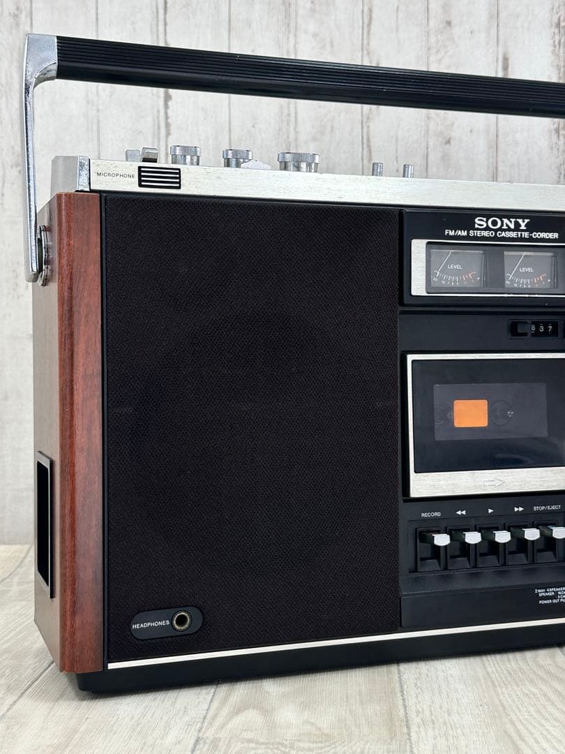 動作品| SONY ソニー　ラジカセ　CF-6600 昭和レトロ当時物　ラジオ